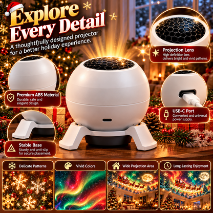 ✨😊Turn Any Room Into a Christmas Wonderland – Holiday Projection Night Light
